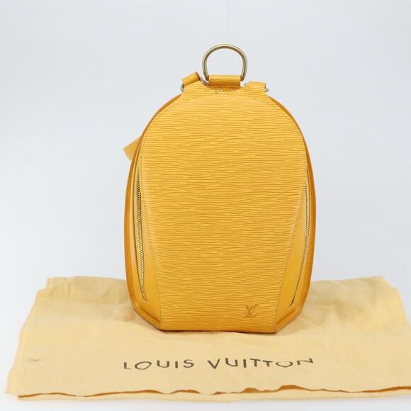 LOUIS VUITTON Epi Mabillon Backpack Yellow M52239 LV Auth 152653 main image 16